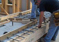 Board Form Fireplace