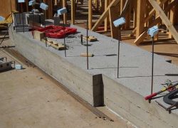 Board Form Fireplace