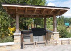 Custom Stone Outdoor Grill