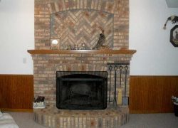 Brick Fireplace