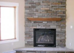 Stone Fireplace