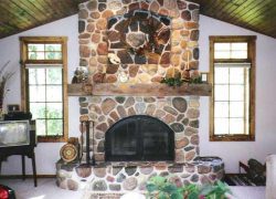 Stone Fireplace