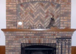 Brick Fireplace