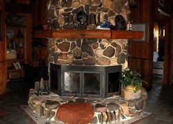 Stone Fireplace