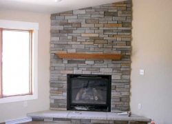 Stone Fireplace