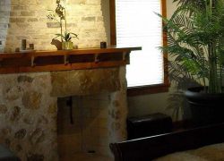 Stone Fireplace