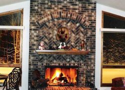 Stone Fireplace