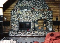 Stone Fireplace