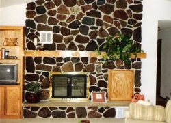 Stone Fireplace
