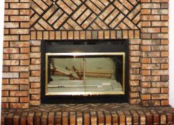 Brick Fireplace