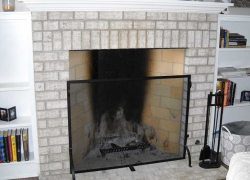 Brick Fireplace