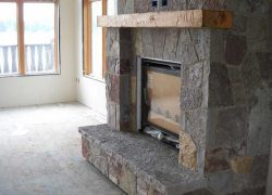 Stone Fireplace