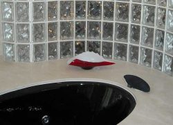 Glass Block Privacy Wall