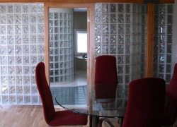 Glass Block Privacy Wall