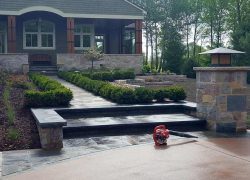 Custom Brick Sidewalk, Steps and Driveway