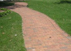 Custom Brick Sidewalk