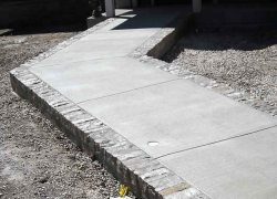 Custom Brick Sidewalk