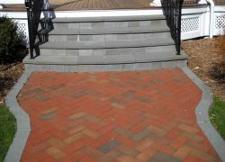 Custom Brick Sidewalk