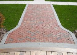 Custom Brick Sidewalk