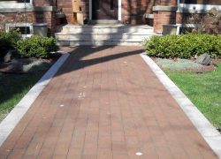 Custom Brick Sidewalk