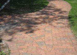 Custom Brick Sidewalk