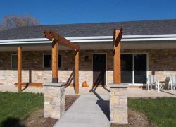 Stone Siding and Pillars