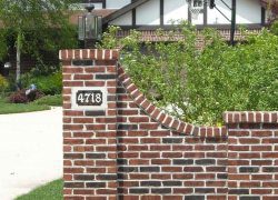 Custom Brick Pillar Entrance