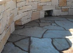 Patio Privacy Stone Wall