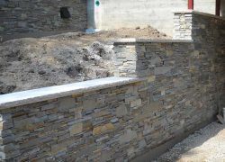 Board Form Retaining Wall