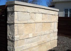 Stone Privacy Wall