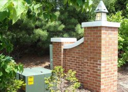 Custom Brick Pillar Entrance