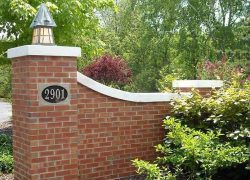 Custom Brick Pillar Entrance